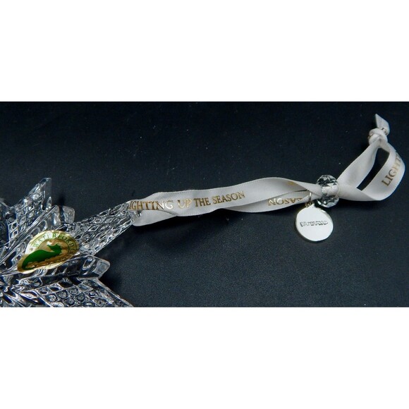 Waterford Crystal 2018 Snowstar Ornament Lighting Season 5 Inch #40033462 Box - Picture 4 of 10